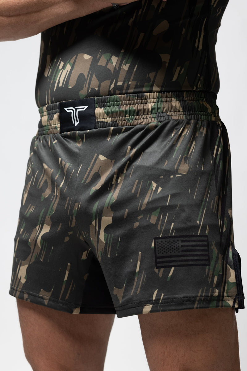 The Patriot Series Fight Shorts (5”&7“ Inseam) - Ranger Green